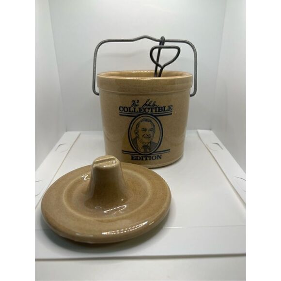 Win Schuler 1985  Collectible Edition Cheese Crock Wire Bale 5 1/2" - Picture 2 of 5